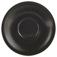 Matt Black Porcelain Saucer1